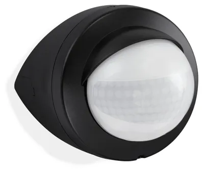 Produktbild von Telefunken Bewegungsmelder für außen schwarz Reichweite 12m 200° Eckmontage IP44