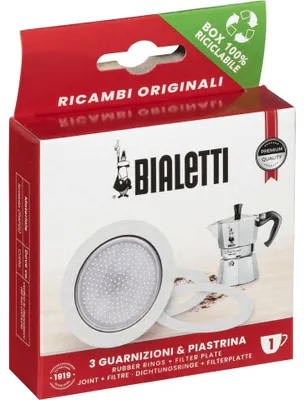 Immagine prodotto di Bialetti Ricambi 3 Ersatz- dichtungen +1 Filter 1 Tasse