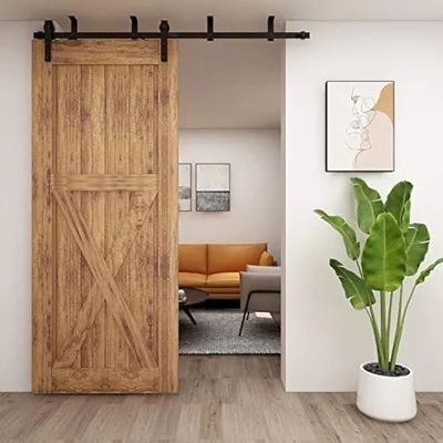 Produktbild von Schiebetürsystem 183 cm - Komplettset mit Rollen und Führung