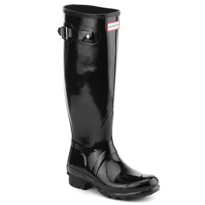 Produktbild von Hunter Original Tall Gloss Boot Black Größe EU 42
