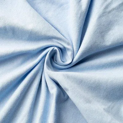 Productafbeelding van Famanu spreihoeslaken, 180 x 200 cm - Lichtblauw, 100% gekamde katoen