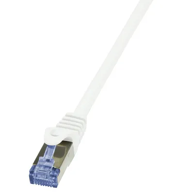 Produktbild von LogiLink Patchkabel Kat. 6A S/FTP 0,5 m weiß