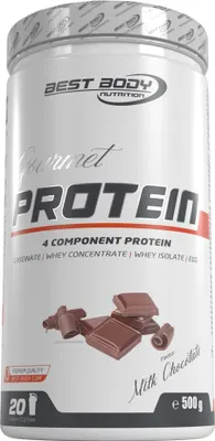 Produktbild von Best Body Nutrition - Gourmet Premium Pro Protein - 500 g Dose, 1 x 500 g Dose, Geschmack: Milk Chocolate