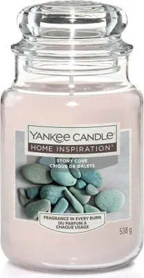 Produktbild von Yankee Candle Duftkerze Großes Glas Stony Cove 538 g, grau