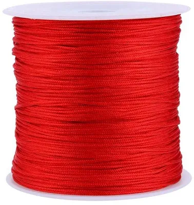 Image de Corde en nylon pour macramé, 100 mètres - Fil tressé "rat tail" - Résistant et durable - Flexible et résistant à la moisissure