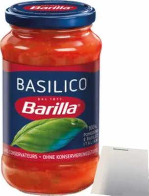 Produktbild von Barilla Basilico Sauce (400g Glas) + usy Block