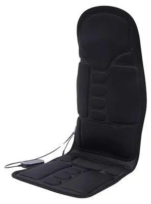 Obrázek produktu pro Masážní polštář, nastavitelná funkce vyhřívání, přenosný design, černý
