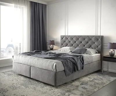 Produktbild von DELIFE Boxspringbett Dream-Great 160x200 cm Mikrofaser Taupe mit Matratze und Topper