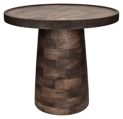 Productafbeelding van Pomax Ramona bijzettafel, bruin, Ø 46 x H 41,5 cm