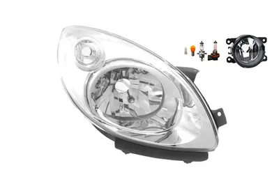 Produktbild von Scheinwerfer passend für Renault Twingo II 03/07-12/11 H4 R +Nebel+Leuc. 7701063996 260103107R 8200629470 8200074008 6202E1 00006202E1 Johns