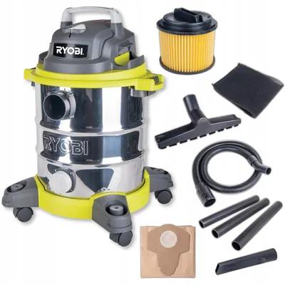 Zdjęcie produktu dla Odkurzacz przemysłowy RYOBI RVC-1220I-G 1250W 20L do pracy na mokro i sucho