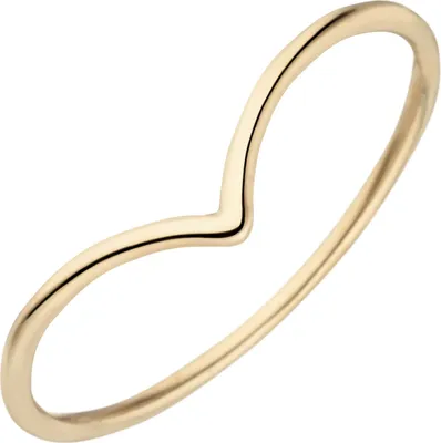 Produktbild von Schmaler Ring aus 585 Gold Gelbgold 1,3mm glänzend Fingerring Goldring für Damen Innenumfang 50mm  Ø15.9mm