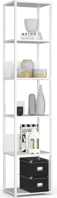 Produktbild von Akord Metallregal Loft Weiß/Weiß 40X32X192 Cm