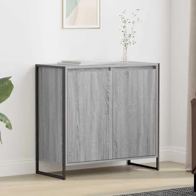 Imagen del producto de vidaXL Armario lateral, color gris Sonoma, 79 x 36 x 75 cm, fabricado en material de madera