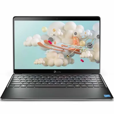 Produktbild von LincPlus P1 Laptop 13,3 Zoll Full HD IPS, Intel Celeron N4000, 4GB RAM, 64GB eMMC, Windows 11 Home im S Modus, QWERTZ Tastatur, Aluminium-Gehäuse