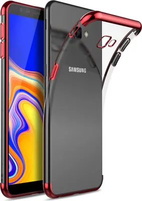 Image de TPU Housse pour Samsung Galaxy J4 Plus Case Silicone Cover Transparent avec marque de couleur Housse téléphone portable