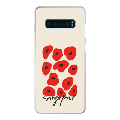 Produktbild von MuchoWow® Handyhülle Schutzhülle Hülle für Samsung Galaxy S10 Plus Blumen - Mohn - Muster Silikon Softcase Handy Hülle - Schutzhülle