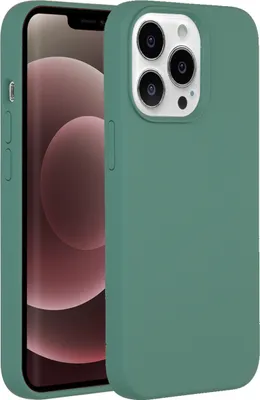 Produktbild von Accezz Liquid Silikoncase iPhone 13 Pro Max - Dunkelgrün