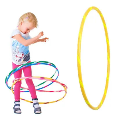Zdjęcie produktu dla Kolorowe hula-hoop dla małych profesjonalistów, Ø60 cm, żółto-żółte