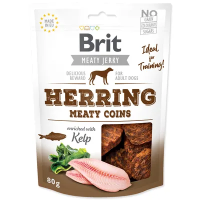 Immagine prodotto di Brit 80gx12 Jerky - Herring Meaty Coins