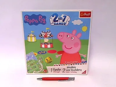 Zdjęcie produktu dla Peppa Pig 2w1 Chińczyk/Węże i drabiny Peppa, Gra planszowa, Rodzina, 3 lat(a)