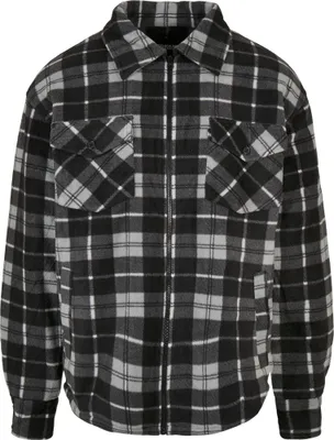 Produktbild von Urban Classics - Flanell Teddy Shirt Jacke schwarz - 4XL