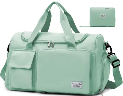 Image de Sac de sport pliable avec compartiment pour chaussures et compartiment étanche