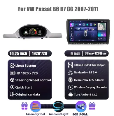 Produktbild von Armaturenbrett – Digitales Cockpit – Instrumententafel – Autodisplay – Cockpitdisplay