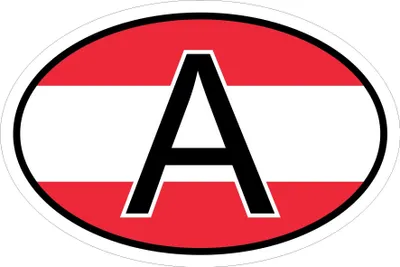 Produktbild von Kiwistar - Autoaufkleber - 15x10 cm - außen klebendKiwistar Autoaufkleber - Österreich A Auto, Laptop, Fahrrad, LKW, Motorrad Mehrfarbig Autoaufkleber Aufkleber KFZ Flagge Fahne
