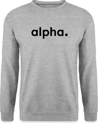 Produktbild von Spreadshirt Stromberg Firmenschriftzug von Alpha Uni Pullover, S, Weißgrau meliert