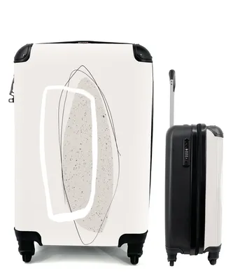 Produktbild von MuchoWow® Koffer Handgepäck Trolley Rollkoffer Kleine Reisekoffer mit 4 Rollen - Pastell - Abstrakt - Design - Cabin Size < 55x40x23 cm & 55x40x20 cm - Fotokoffer - Kabinenkoffer - Boardgepäck - Reise-Box - Reisekoffer - Reisegepäck - Koffer mit Bild - Trolley für Kinder