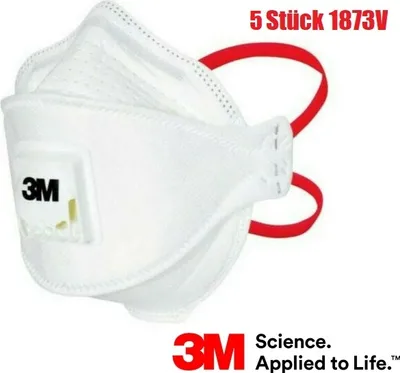 Produktbild von 5x 3M™ Aura™ Atemschutzmaske 1873V FFP3 NR mit Ventil