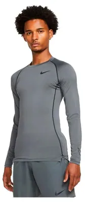 Produktbild von Nike Pro Dri Fit Langarm-t-shirt Grau 2XL / Regular Mann Grau 2XL