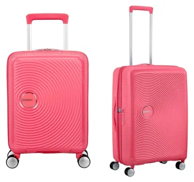 Produktbild von Soundbox & Soundbox Mini - Erweiterbares Handgepäck, 67 cm, 81 L & Kinderkoffer, 47 cm, 22 L - Familien-Set - Sun Kissed Coral