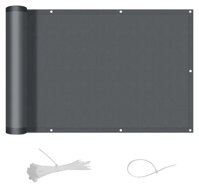 Productafbeelding van Balkonscherm balkonbekleding - 0,9 x 6 m - Antraciet