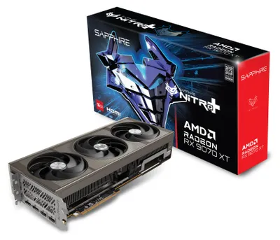 Produktbild von SAPPHIRE Radeon RX 9070 XT Nitro+ Gaming OC, Grafikkarte, (RDNA4