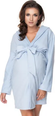 Produktbild von PeeKaBoo Umstandsbademantel für Damen Hopeless hellblau L/XL