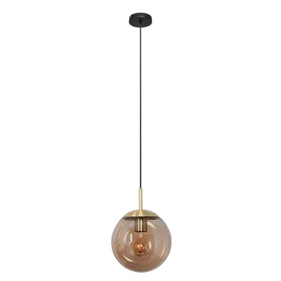 Produktbild von Steinhauer Pendelleuchte Bollique 1-flammig Bernstein 25x25cm