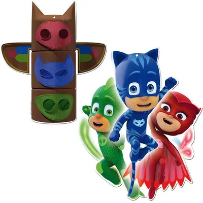 Produktbild von Wanddeko 2 tlg. PJ Masks Pyjamahelden
