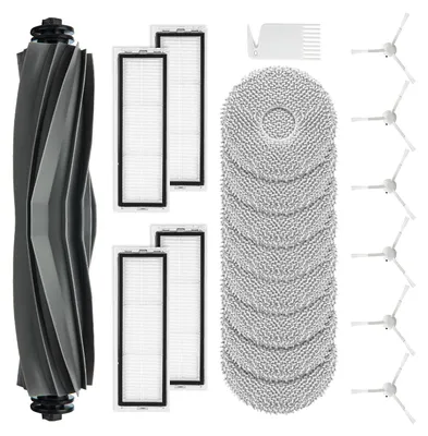 Produktbild von 20er/set Ersatzteil Zubehör für Dreame L10s / L10 Ultra / L10 Prime Saugroboter mit 1 Hauptbürste 4 Filter 8 Wischtücher 6 Seitenbürsten 1 Reinigungsbürste