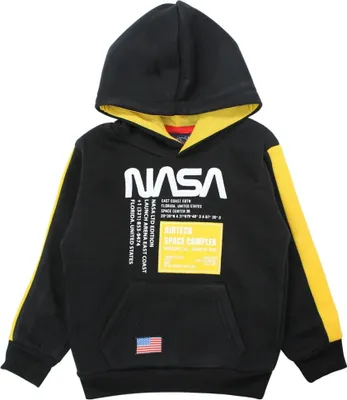Produktbild von NASA Space Center Kinder Jugend Jungen Kapuzen Hoodie Pullover – Schwarz / 104