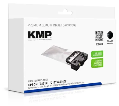 Immagine prodotto di KMP Printtechnik AG 1660,4001 KMP Patrone Epson T9651 black 10000 S. E260X remanufactured