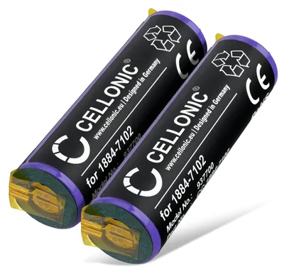 Immagine prodotto di CELLONIC 2x Batteria per Rasoi & Tagliacapelli Compatibile con Ermila Motion, 1884-7102 – (1800mAh, 3.2V)