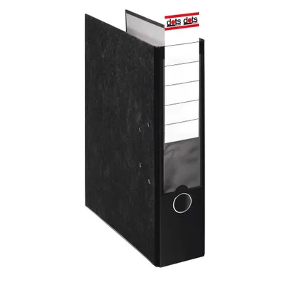 Immagine prodotto di dots 624455 Ordner schwarz marmoriert Karton 8,0 cm DIN A4