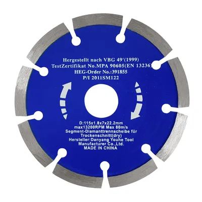 Produktbild von Easy Work 73526 Segment-Diamanttrennscheibe, 115 mm, silber-grau
