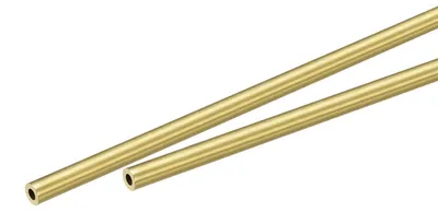 Messingrohre 2er-Pack, 3 mm Ø, 1 mm Wand, 200 mm lang