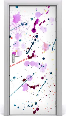Produktbild von Tulup Türaufkleber 95x205 cm Dekorative Aufkleber Selbstklebend Wasserdichte Tapete Abnehmbar Schlafzimmer Wohnzimmer Wohnkultur - Farbflecken