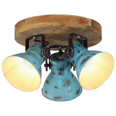 Obrázok produktu pre Stropná lampa 25 W šmuhovaná modrá 35x35x25 cm E27