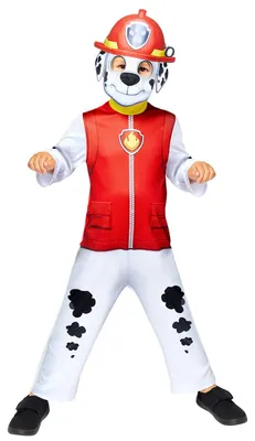 PAW Patrol Kinderkostüm Marshall, 3-4 Jahre, Mehrfarbig