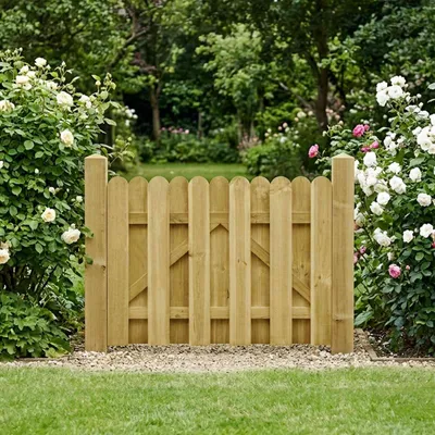 Produktbild von Möbel Gartentor 100 x 75 cm Massives Kiefernholz Grün - Gartentore CC1472